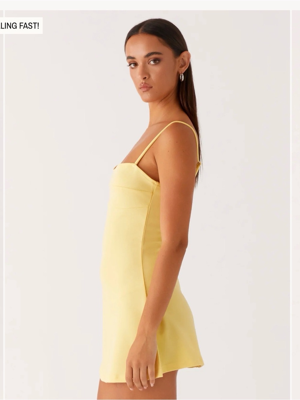Peppermayo Butter Bustier Yellow Cindy Mini Dress, size 6 - Picture 3 of 7
